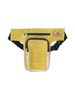 Sacoche de voyage toile 100 pour cent chanvre Canari et Naturel - Le Canebier en Provence